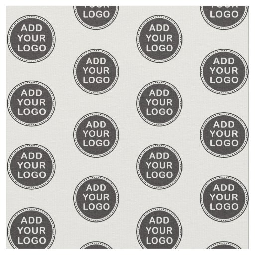 Custom logo, image or photo repeat pattern fabric