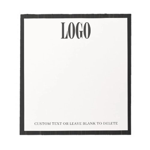 Custom Logo Image Pic Wooden Business Office Black Notepad