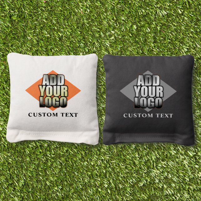 Custom Logo Image Text Cornhole Bags  (Grass)