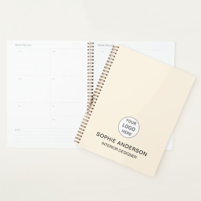 Custom Logo Interior Designer Business Planner (Display)