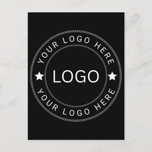 Custom Logo Invitation Postcard