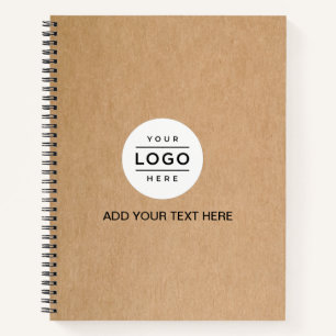 Custom Logo Kraft Cover Spiral  Notebook