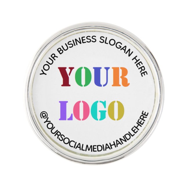 Custom Logo Lapel Pin Business Promotional Gift (Front)