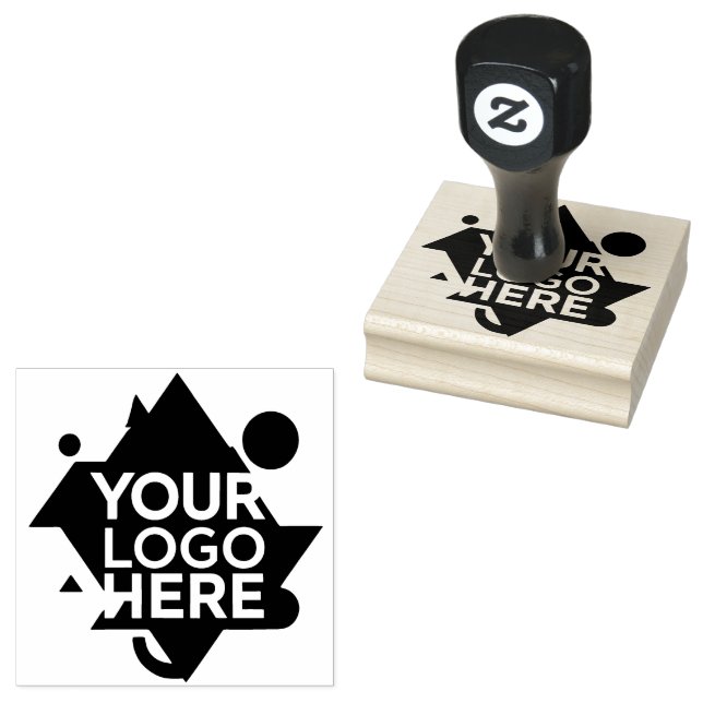 Custom Logo Large Rubber Stamp (Stamped)
