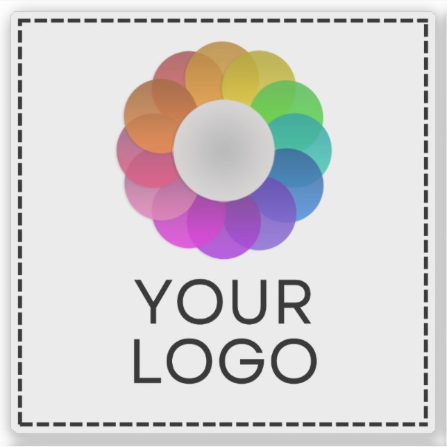 Custom Logo, Low minimum quantity Sticker (Front)