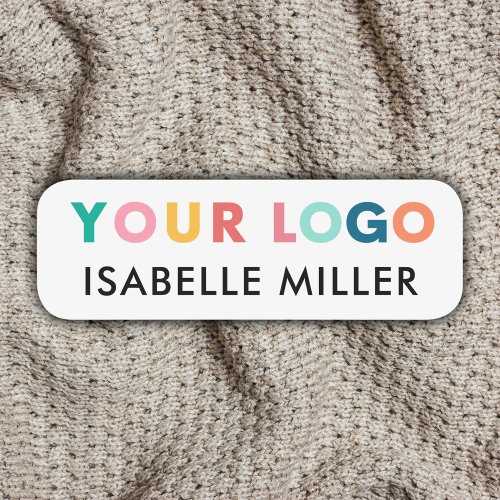 Custom Logo Magnetic or Safety Pin Employee Name Tag