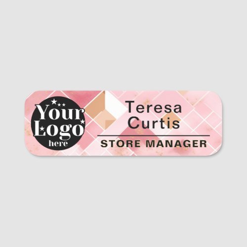 Custom Logo Magnetic / Safety Pin Employee Name Ta Tag