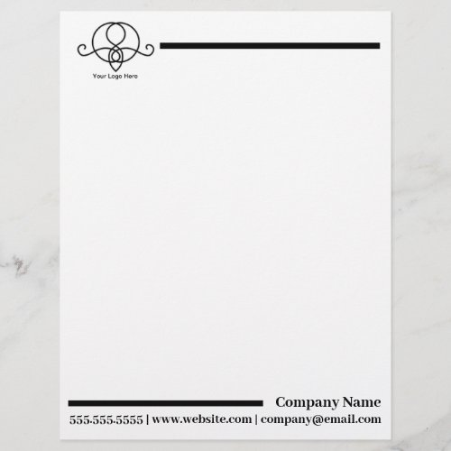 Custom Logo Minimal Letterhead