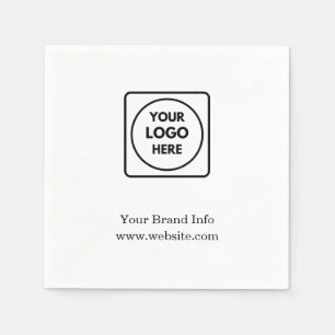 Custom Logo   Minimal Modern Corporate Branding  Napkins