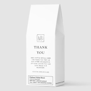Custom Logo Minimalist Business Company Editable Roasted Coffee