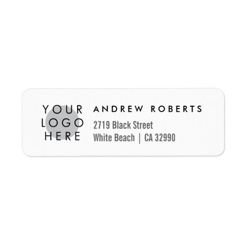 Custom Logo Minimalistic Return Address Labels