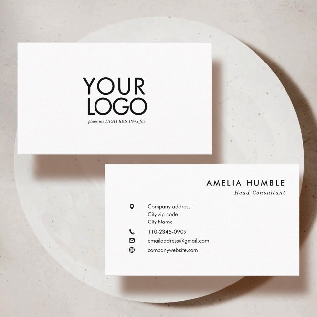 Custom Logo Modern Business card template (Creator Uploaded)