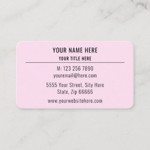 Custom Logo Modern Business Card - Your Colors