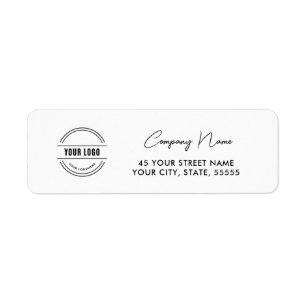 Custom logo modern business label