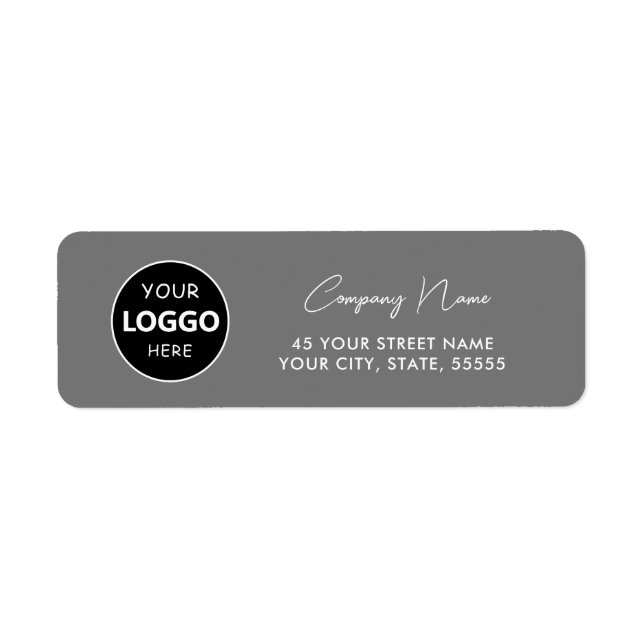 Custom logo modern business label (Front)