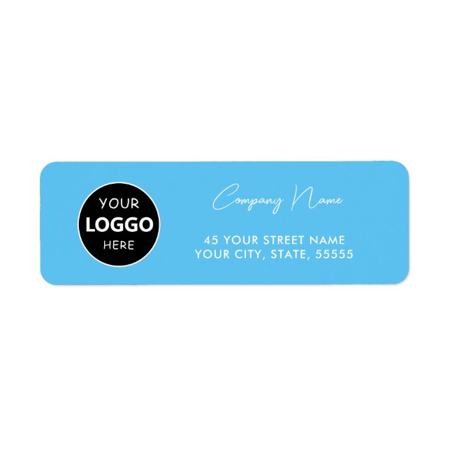 Custom logo modern business label (Front)