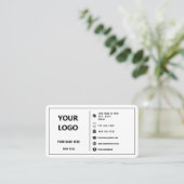 Custom Logo Modern Design Promotional Personalized Business Card (Standing Front)