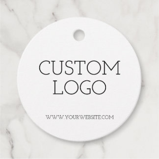 Custom Logo Modern Favor Tags