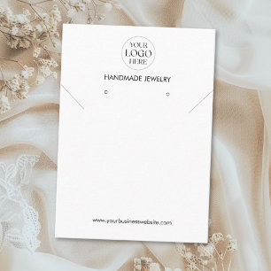 Custom Logo Modern Handmade Jewelry Display Card