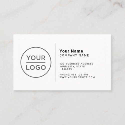 Custom logo modern minimalist any color business card