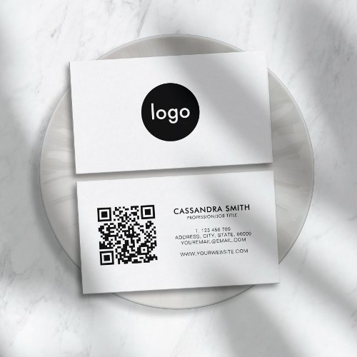 Custom Logo Modern Minimalist Business Card