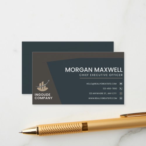 Custom logo modern minimalist social media icons  enclosure card