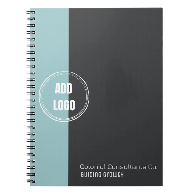 Custom logo modern minimalist Spiral Notebook (Front)