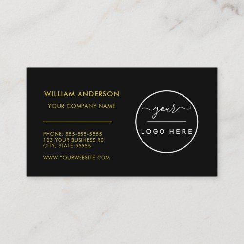 Custom logo modern minimalist white or any color   business card