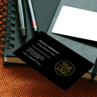 Custom logo modern minimalist white or any color business card