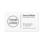 Custom logo modern minimalist white or any color business card Custom logo modern minimalist white or any color business card