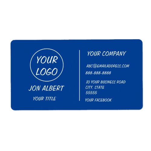 Custom Logo Modern White Or Any Color Professional Label