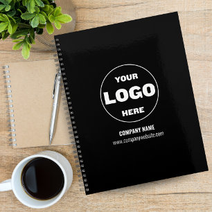 Custom Logo Monogram Business Planner 2026 – Black