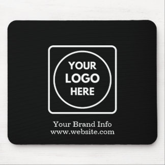 Custom Logo Mouse Pad | Black Corporate Business