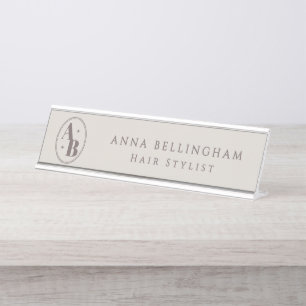 Custom Logo Mug Personalized Business Branding Desk Name Plate
