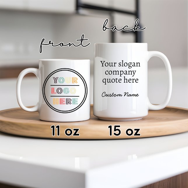 Custom Logo Mugs for Corporate Gifts & Branding (custom company logo mug, personalized logo mug, custom text mug, corporate gifts, employee gift)