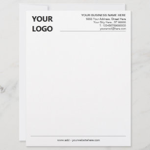 Custom Logo Name Address Contact Info Letterhead