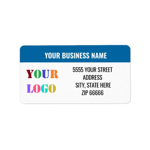 Custom Logo Name Address Labels Your Colors _ Font