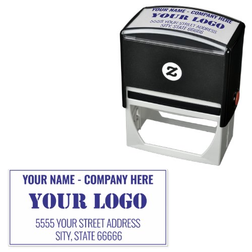 Custom Logo Name Address Personalized Stamp