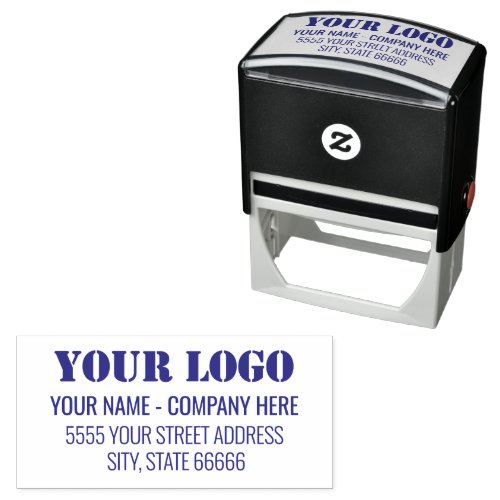 Custom Logo Name Address Self_inking Stamp