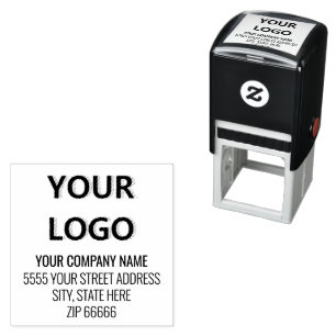 Custom Logo Name Address Self-inking Stamp