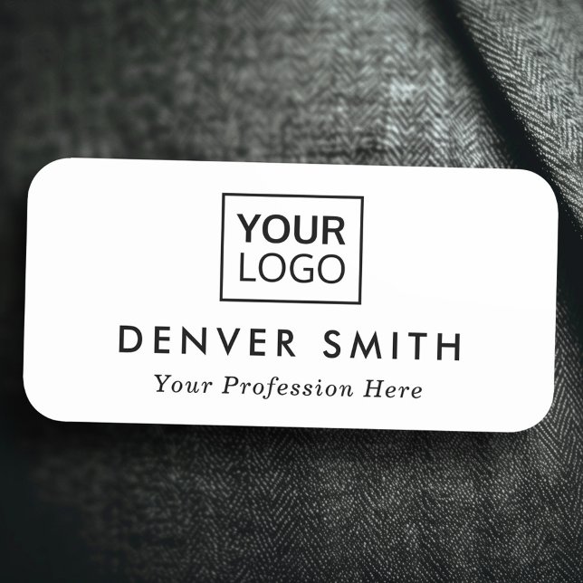 Custom logo name and title white or any color tag (Custom logo name and title white or any color name tag)