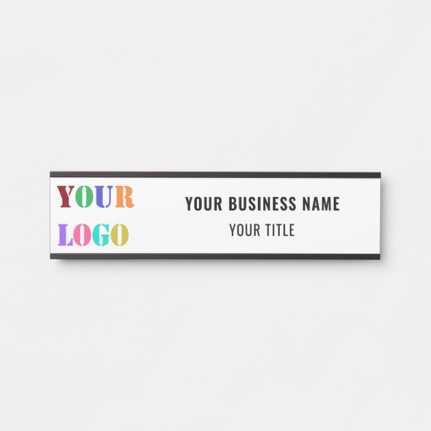 Silver Metallic Door Sign – Custom Office Sign – Personalized Office