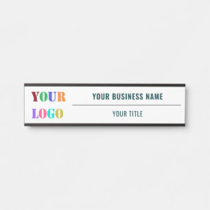 Custom Logo Name Business Office Door Sign Example