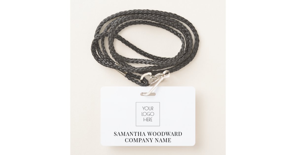 Custom Logo Name Company Title Badge Zazzle custom-logo-name-company-title-badge-zazzle