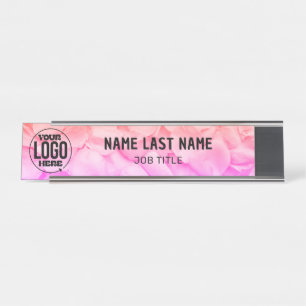 Custom Logo & Name Desk Name Plate Personalized