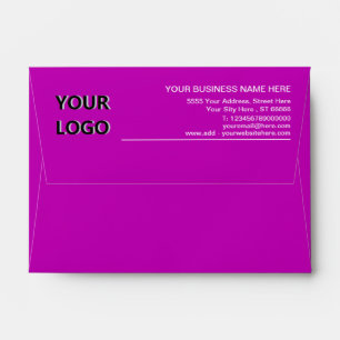 Custom Logo Name Info Address Envelope Your Colors
