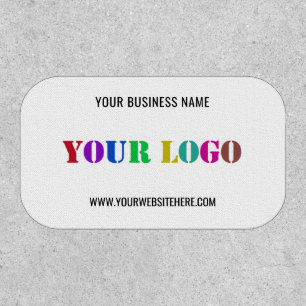 Custom Logo Name Info Branded Patch Example