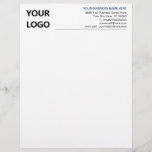 Custom Logo Name Info Business Office Letterhead<br><div class="desc">Custom Simple Business Office Letterhead with Logo - Add Your Logo - Image / Business - Company Name and Contact Information - Resize and move or remove and add elements - Image / text with Customization tool ! Choose font / size / colors ! Good Luck - Be Healthy !...</div>