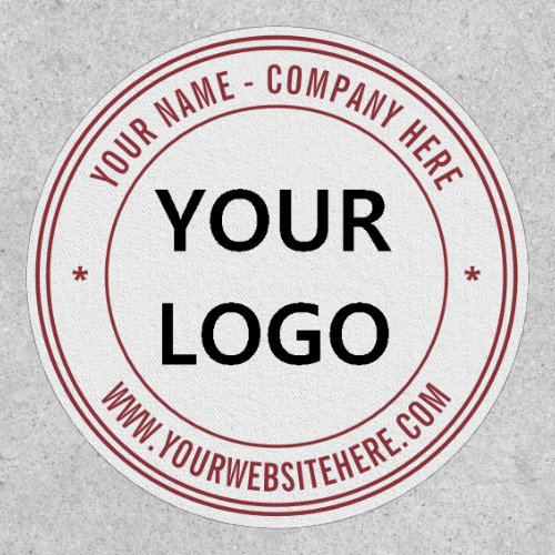 Custom Logo Name Info Colors Promotional Patch 