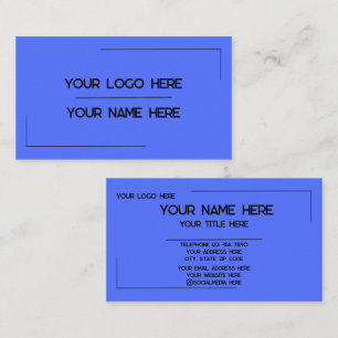 Custom Logo Name Minimalist Modern Professional Business Card